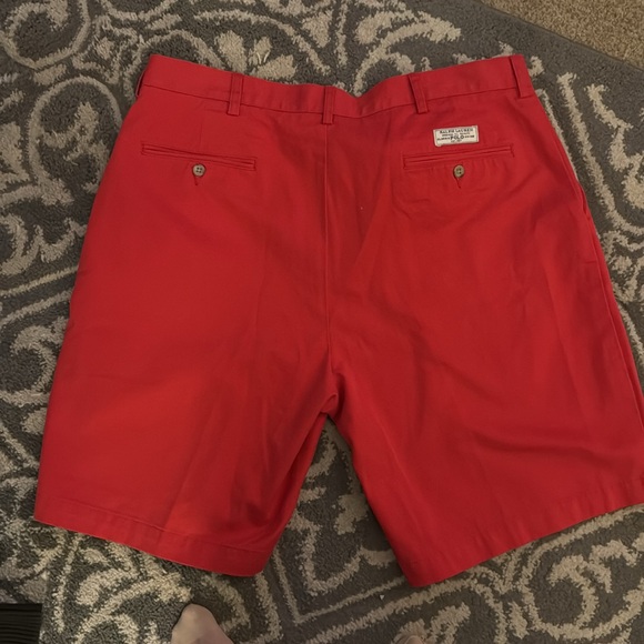 Men’s Vintage late 1980’s Polo Ralph Lauren Prospect Chino Shorts (38) Solid Red - Picture 2 of 6